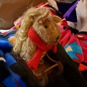 NWT Squirrel on Sled Ornament